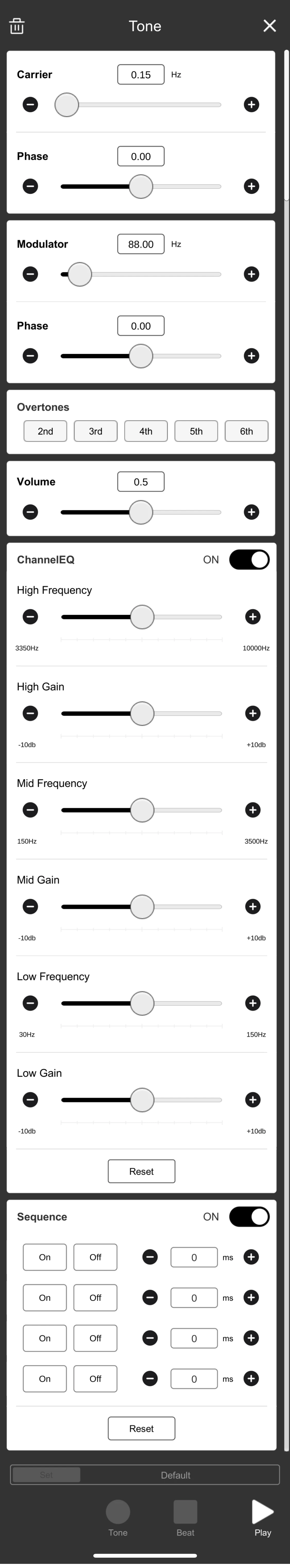 Tone Screen